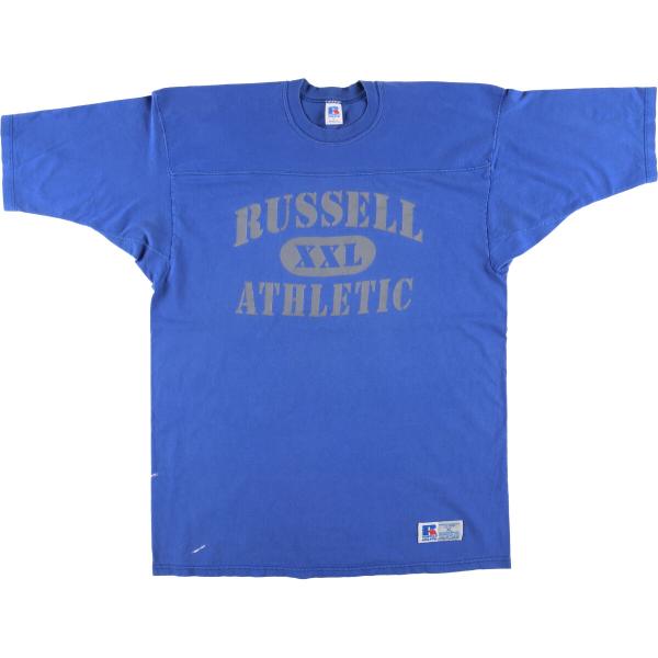 40s〜 60s USA製 ラッセル ビンテージ フットボール T 米軍 XL VINTAGE 60'S RUSSELL SOUTHERN FOOTBALL T-SHIRTS MUSTARD/40