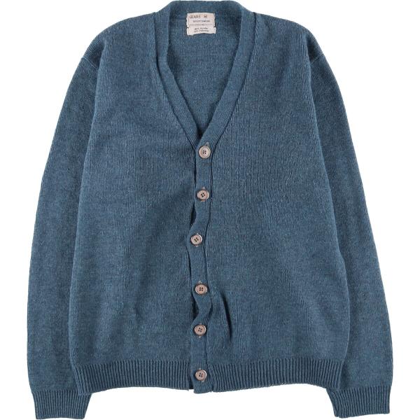 古着 60年代 シアーズ Sears アクリルニットカーディガン メンズM相当