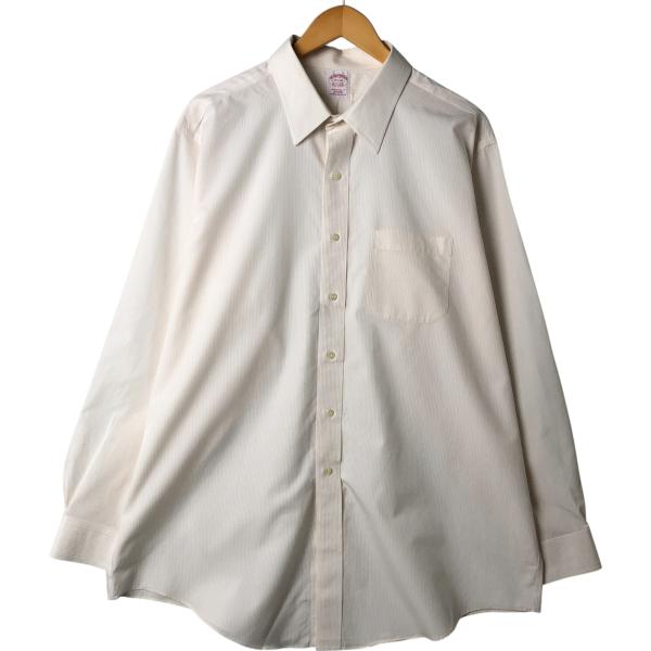 古着 ブルックスブラザーズ Brooks Brothers Est.1818 長袖 コットンストライプシャツ メンズM相当 /eaa566034 古着 ブルックスブラザーズ Brooks Brothers Est.1818 長袖 コットン