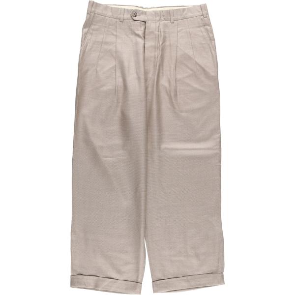 Nordstrom ヴィンテージ スラックス USA製 ウール ギャバジン 古着 ノードストローム NORDSTROM ツータック シルク×ウール