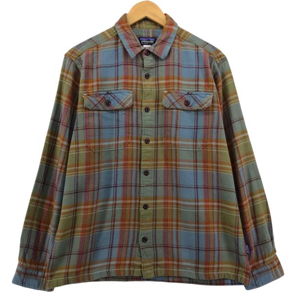 【美品】patagonia オーガニックコットン チェック　ネルシャツ L patagonia（パタゴニア） 古着 Patagonia ORGANIC COTTON オーガニック