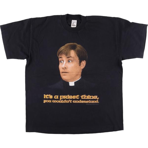 古着 90年代 HAT TRICK FATHER TED テッド神父 映画 ムービーTシャツ 