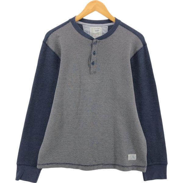 古着 ALEXANDER JULIAN ヘンリーネック サーマルロンT ワッフル