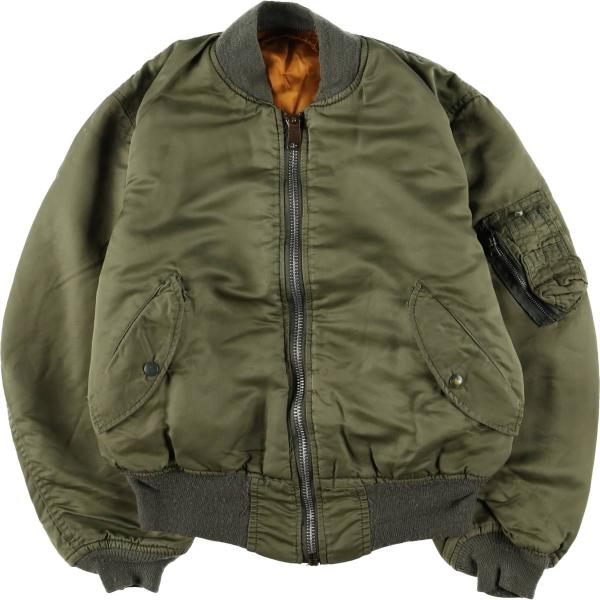 ALPHA MA-1 made in USA フライトジャケット　民間品 古着 民間品 アルファ ALPHA MA-1タイプ ミリタリー フライト