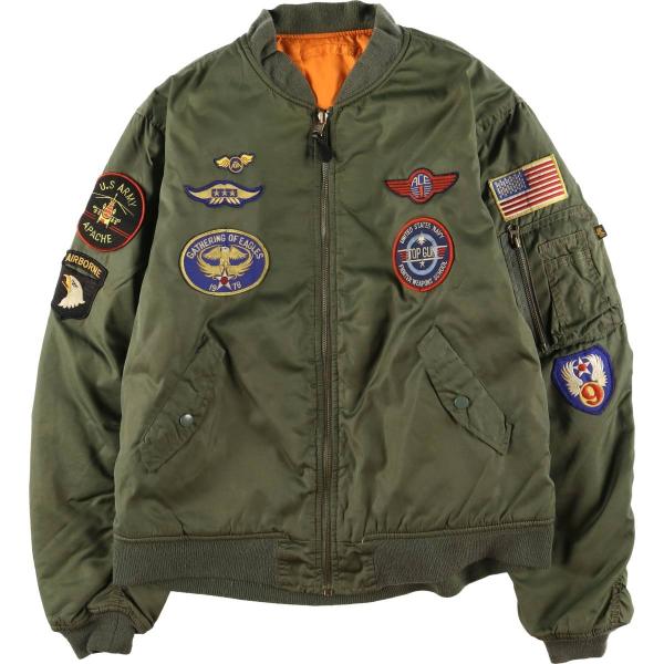 ALPHA MA-1 made in USA フライトジャケット　民間品 古着 民間品 アルファ ALPHA MA-1タイプ ミリタリー フライト