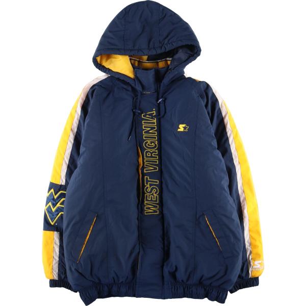 古着 スターター Starter West Virginia University ウェストバージニア大学 中綿パーカー パファージャケット メンズXL相当/eaa549880 STARTER（スターター） 古着 Starter West Virginia University