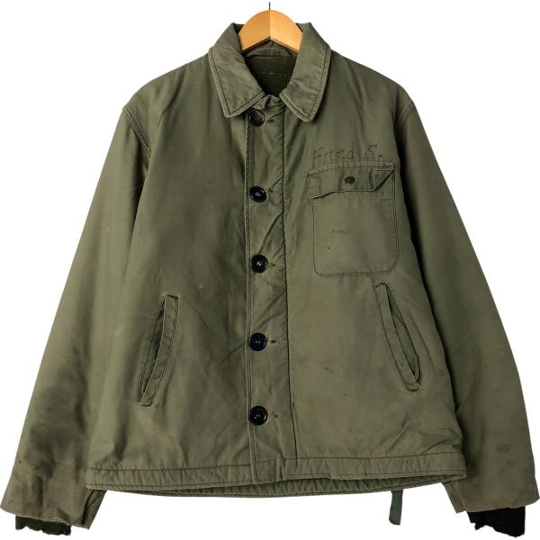 古着 U.S.NAVY ミリタリー デッキジャケット USA製 メンズM相当