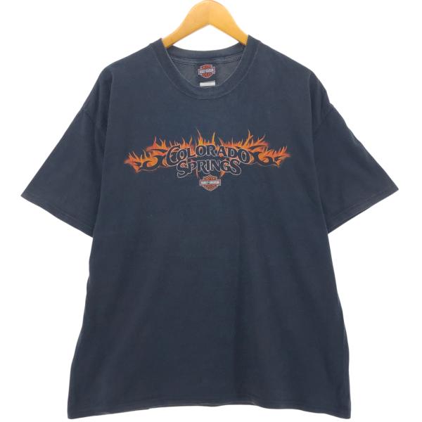 古着 ハーレーダビッドソン Harley-Davidson ファイヤーパターン