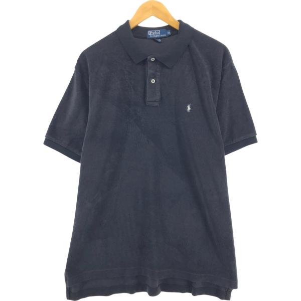 古着 ラルフローレン Ralph Lauren POLO by パイル地 半袖 ポロシャツ