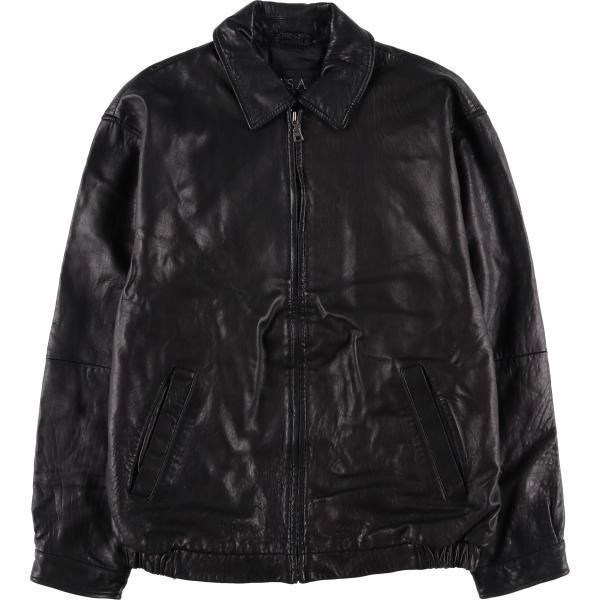 古着 ジョスエ―バンク JOS.A.BANK スイングトップタイプ レザー