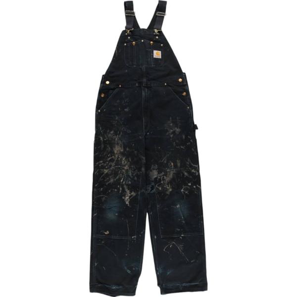 Carhartt 古着 カーハート ペイント ダブルニー ダック オーバーオール