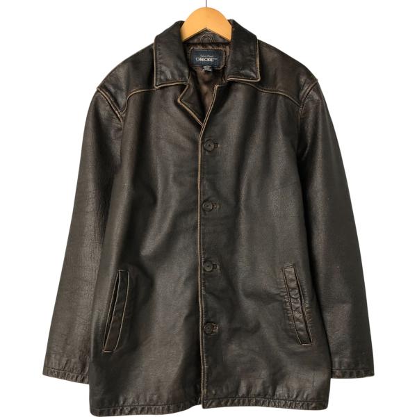 古着　チョロキー　CHEROKEE レザーカーコートXL 古着 チェロキー CHEROKEE レザーカーコート メンズM相当 /eaa555369