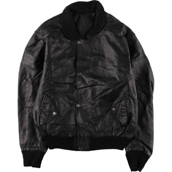 古着 MADNESS CUIR PARIS レザーブルゾンタイプ フランス製 メンズL