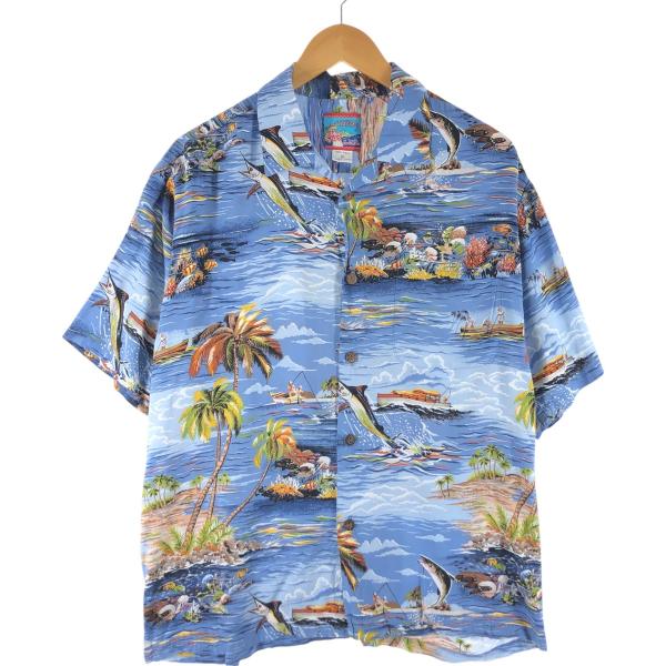 reyn spooner 古着 レインスプーナー 総柄 オープンカラー