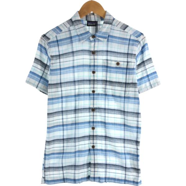 patagonia オーガニックコットン 半袖チェックシャツ　XL ボックス 古着 00年代 パタゴニア Patagonia ORGANIC COTTON オーガニック