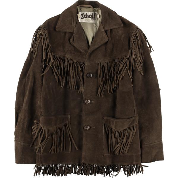 Schott N.Y.C（ショット） 古着 70年代 SCHOTT フリンジ スエード
