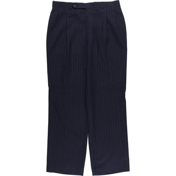 古着 ~80年代 ストライプ柄 ツータック スラックスパンツ USA製 メンズ