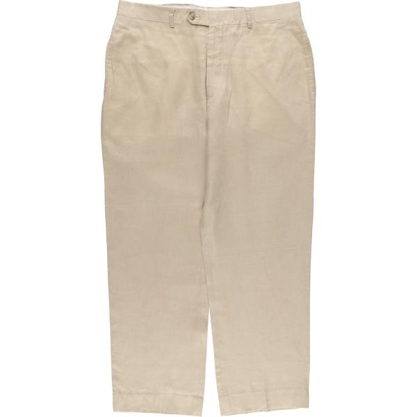 古着 PRONT UOMO PLATINUM リネンパンツ スラックス メンズw36相当 /eaa565697 古着 PRONT UOMO PLATINUM リネンパンツ スラックス メンズw36相当