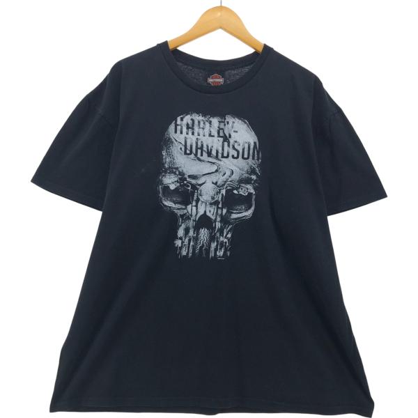 80s HARLEY DAVIDSON ハーレーダビットソン Tシャツ スカル 80s USA製 HARLEY-DAVIDSONハーレー ダビッドソン スカル Tシャツ M