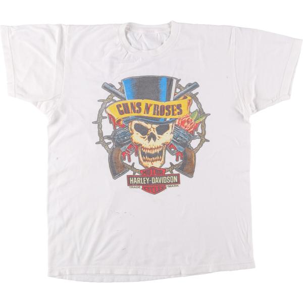 【存在感抜群イカつスカル】ハーレーダビッドソン古着両面プリントTストリート半袖 存在感抜群イカつスカル】ハーレーダビッドソン古着両面プリント