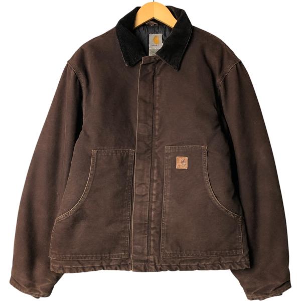 短丈⭐️Carhartt カーハート トラディショナルジャケット XL相当 Carhartt トラディショナルコート 黒 XL相当 ダックジャケット