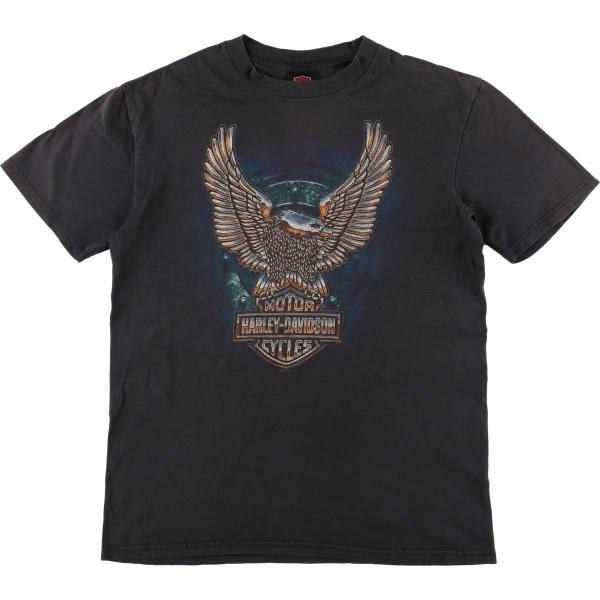古着 ハーレーダビッドソン Harley-Davidson 鷲柄 イーグル柄