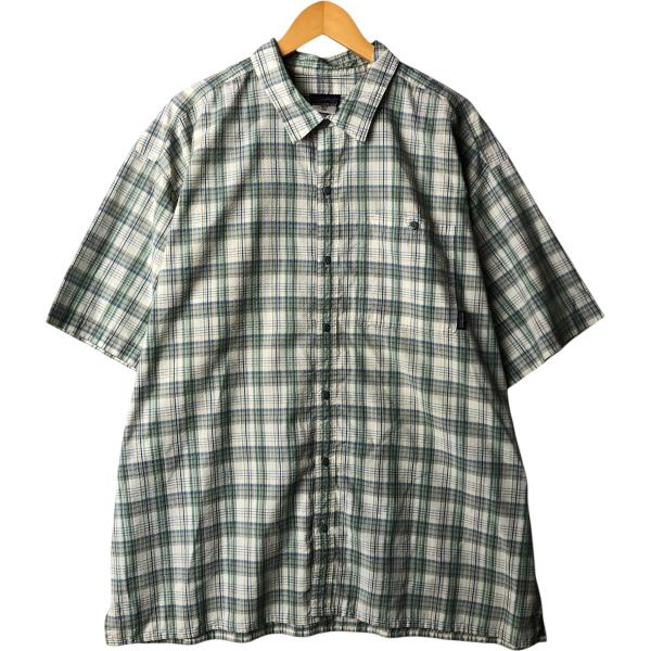 00s パタゴニア　ボックス　シャツ　半袖シャツ　90 00s 03年製 Patagonia 半袖 ヘンプ オープンカラー シャツ L