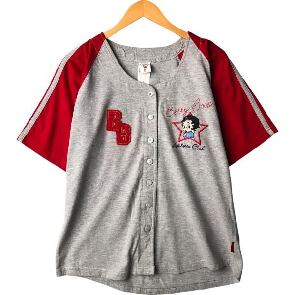 古着 00年代 BETTY BOOP ベティブープ ベースボールシャツ レディースL相当 /eaa568270 古着 00年代 BETTY BOOP ベティブープ ベースボールシャツ レディースL