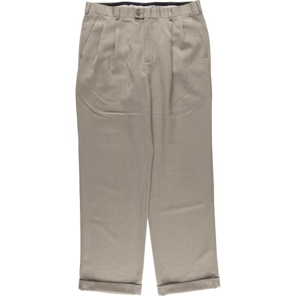 古着 ペリーエリス PERRY ELLIS PORTFOLIO ツータック スラックス
