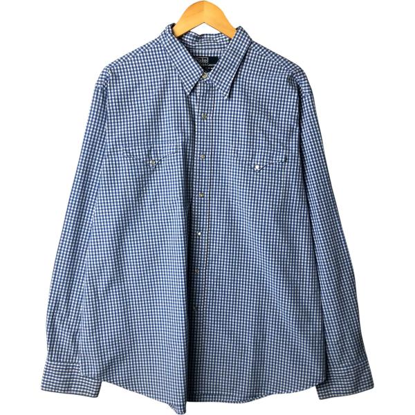 1499【美品】RRL ラルフローレン ウェスタンシャツ ギンガムチェック 古着 ラルフローレン Ralph Lauren POLO by ギンガムチェック