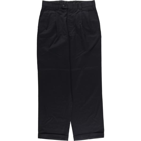 古着 60s〜 vintage スラックス ツータック パンツ ブラウン tex 古着 70年代 LINEA NATURALE ツータック ウールパンツ