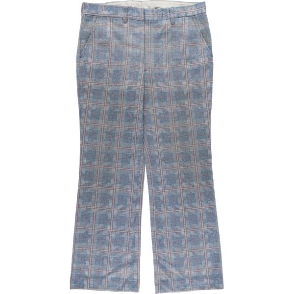 古着 70~80年代 ファーラー FARAH チェック柄 フレアパンツ USA製
