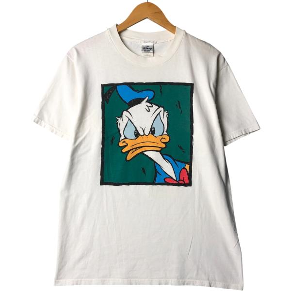 90s ディズニー ドナルドダック tシャツ 90s USA製 ドナルドダック プリント Tシャツ メンズ レディース