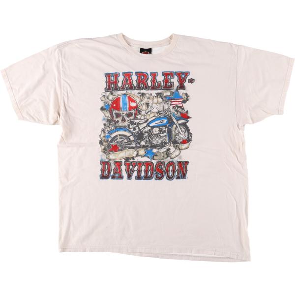 古着 ハーレーダビッドソン Harley-Davidson ドクロ柄 スカル柄