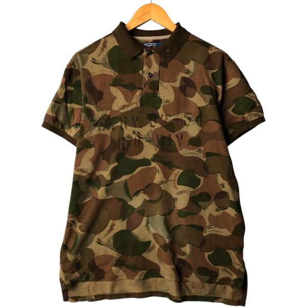 古着 ラルフローレン Ralph Lauren POLO by CUSTOM FIT 総柄