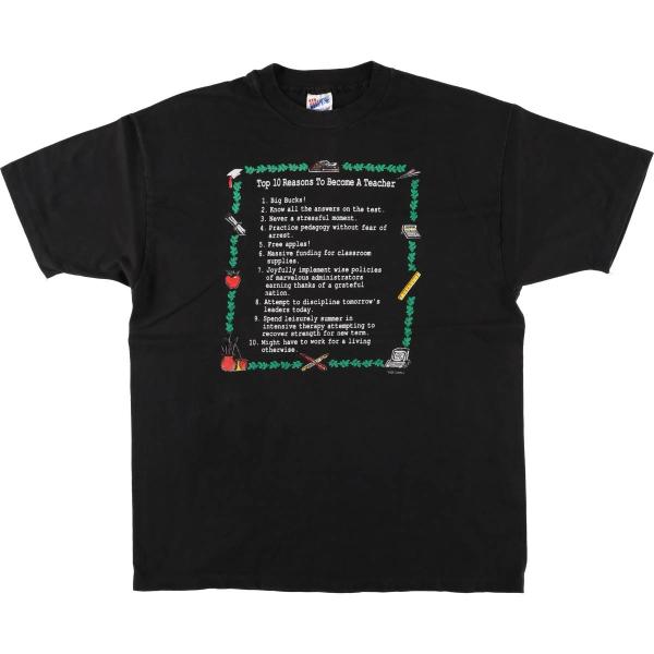 Hanes（ヘインズ） 古着 90年代 Hanes BEEFY-T メッセージプリントT