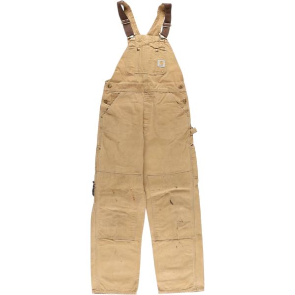 Carhartt ダブルニーオーバーオール ●アメリカ古着（商品番号55103） Carhartt（カーハート） 古着 ダブルニー ダック オーバーオール