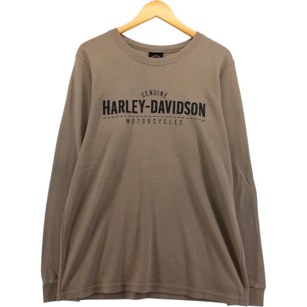 OldHarley Davidson サーマルロンT 古着 00年代 ハーレーダビッドソン Harley-Davidson サーマルロンT