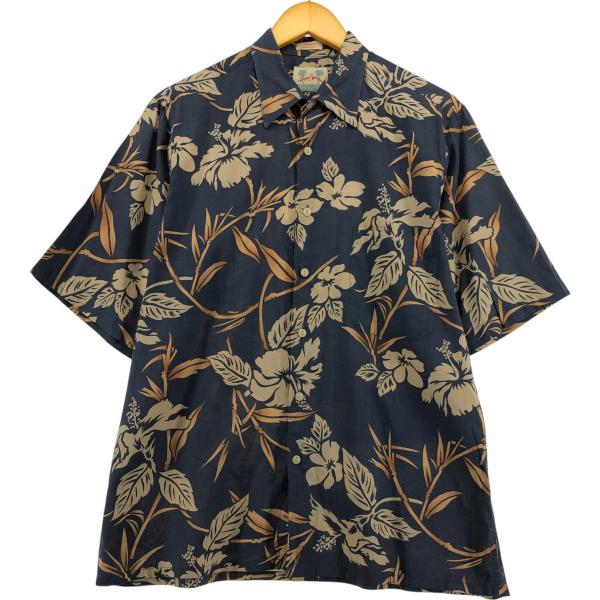 や*り様 美品　Reyn Spooner レインスプーナー アロハシャツ シャツ reyn spooner（レインスプーナー） 古着 総柄 花柄 シルク ハワイアン