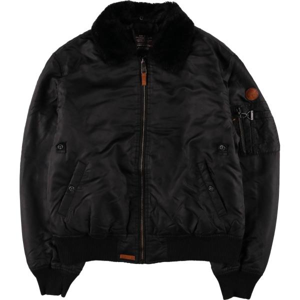 古着 民間品 TOP GUN B-15タイプ 中綿入り ミリタリー フライトジャケット メンズXL相当/eaa573014 jamtrading1_eaa573014
