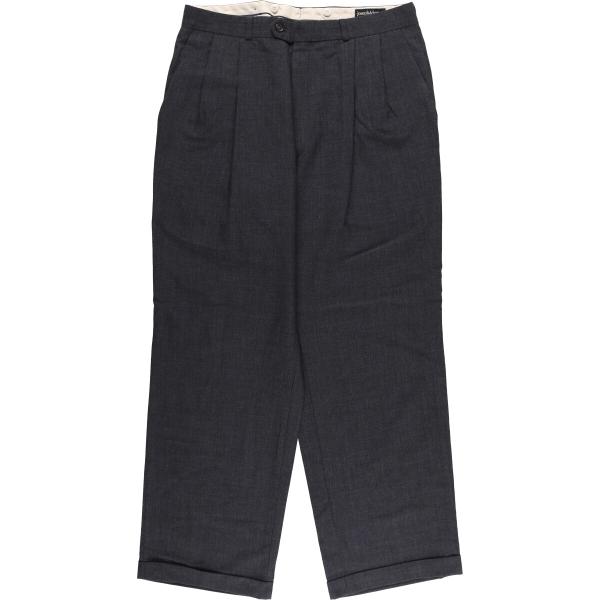 90s ISAMU MEN　ジャパンヴィンテージ　ウール ツータック スラックス 古着 joseph and lyman ツータック ウールパンツ スラックス