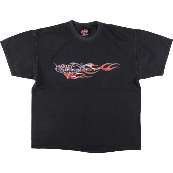 古着 ハーレーダビッドソン Harley-Davidson 星条旗柄 モーター