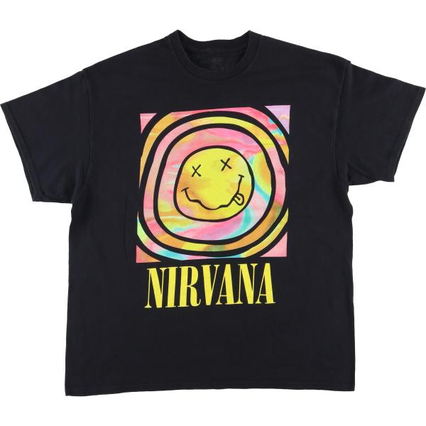 激レア！新品未使用•海外限定古着風NIRVANA ニルヴァーナ Mバンドtシャツ 新品未使用】古着風 NIRVANA ニルヴァーナ Mサイズ バンドt