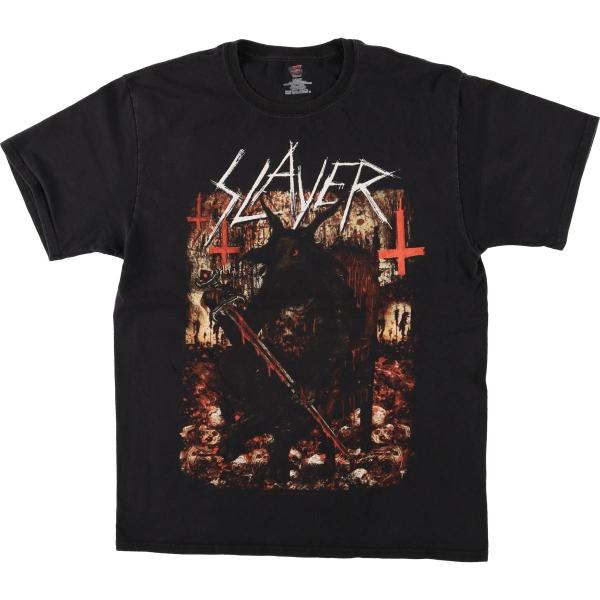 Hanes（ヘインズ） 古着 Hanes SLAYER スレイヤー バンドTシャツ バンT