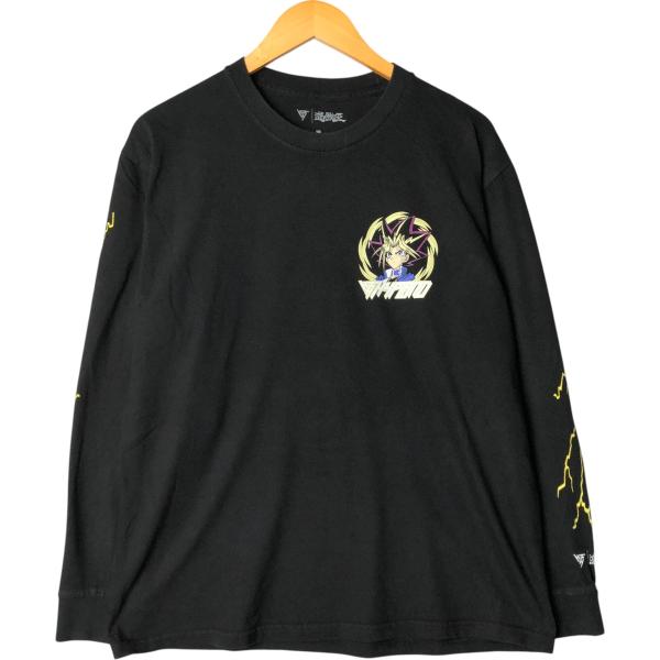 90s 当時物　遊戯王　ロンT アニメTシャツ　キャラクターTシャツ　フェード 90s Yu-Gi-Oh！ ''遊戯王'' Japanese animation print tee