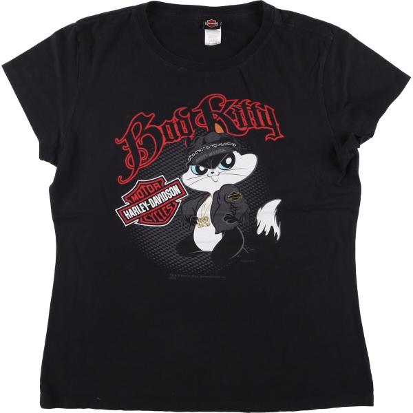 【激レア両面】2019年製 ハーレーダビッドソン×ルーニーテューンズ Tシャツ 古着 ハーレーダビッドソン ルーニーテューンズ ペネロッピー モーター
