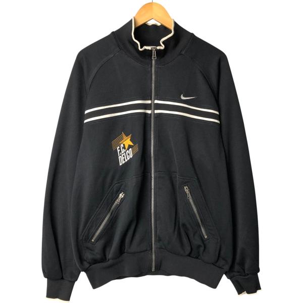 NIKE トラックジャケット　ジャージ　L 日本製 NIKEナイキ トラックジャケット ジャージ上 オレンジ 刺繍ロゴ