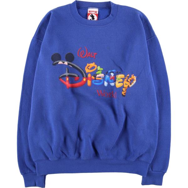 古着 MICKEY INC DISNEY ディズニー キャラクタースウェットシャツ トレーナー USA製 メンズM相当 /eaa576602 jamtrading1_eaa576602