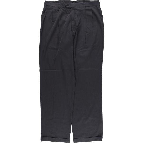 古着 ハガー HAGGER BLACK LABEL ツータック スラックスパンツ メンズw33相当/eaa592357 古着 ハガー HAGGAR Black Label ブラックレーベル ツータック