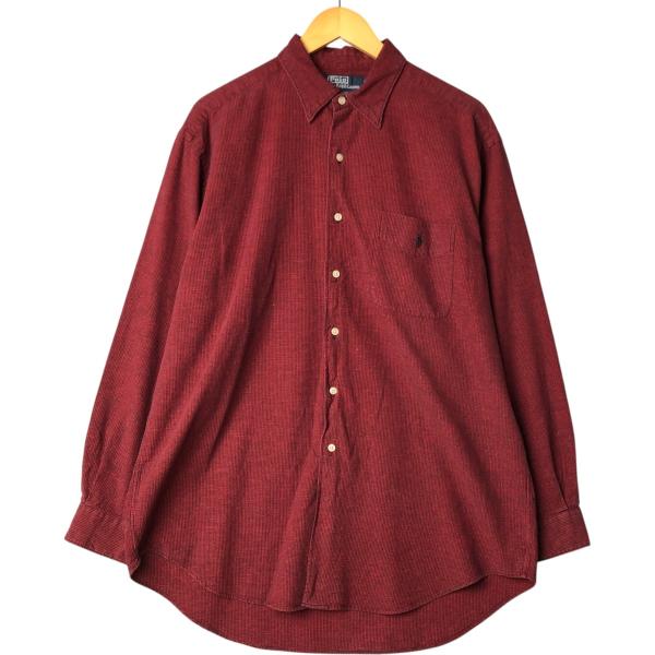 古着 ラルフローレン Ralph Lauren POLO by CRANE 千鳥格子柄 長袖
